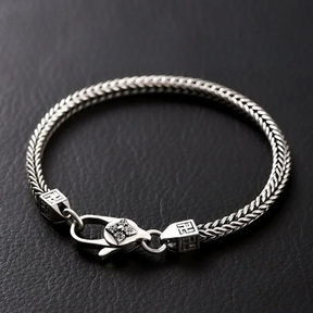 Pulseira Masculina de Prata Esterlina