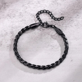 Pulseira Masculina Snake em Aço Inoxidável