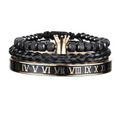 Kit 3 Pulseiras Masculinas King