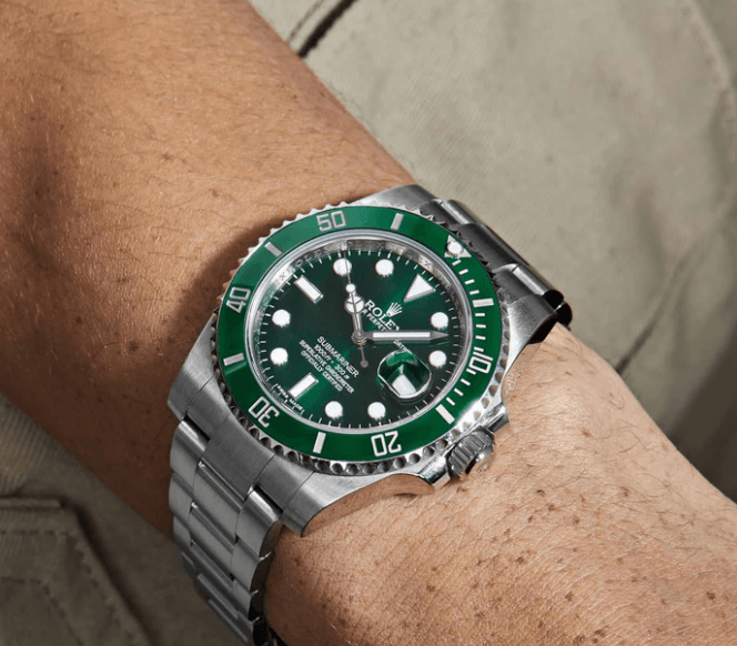 Relógio de luxo masculino Submariner 'Hulk'