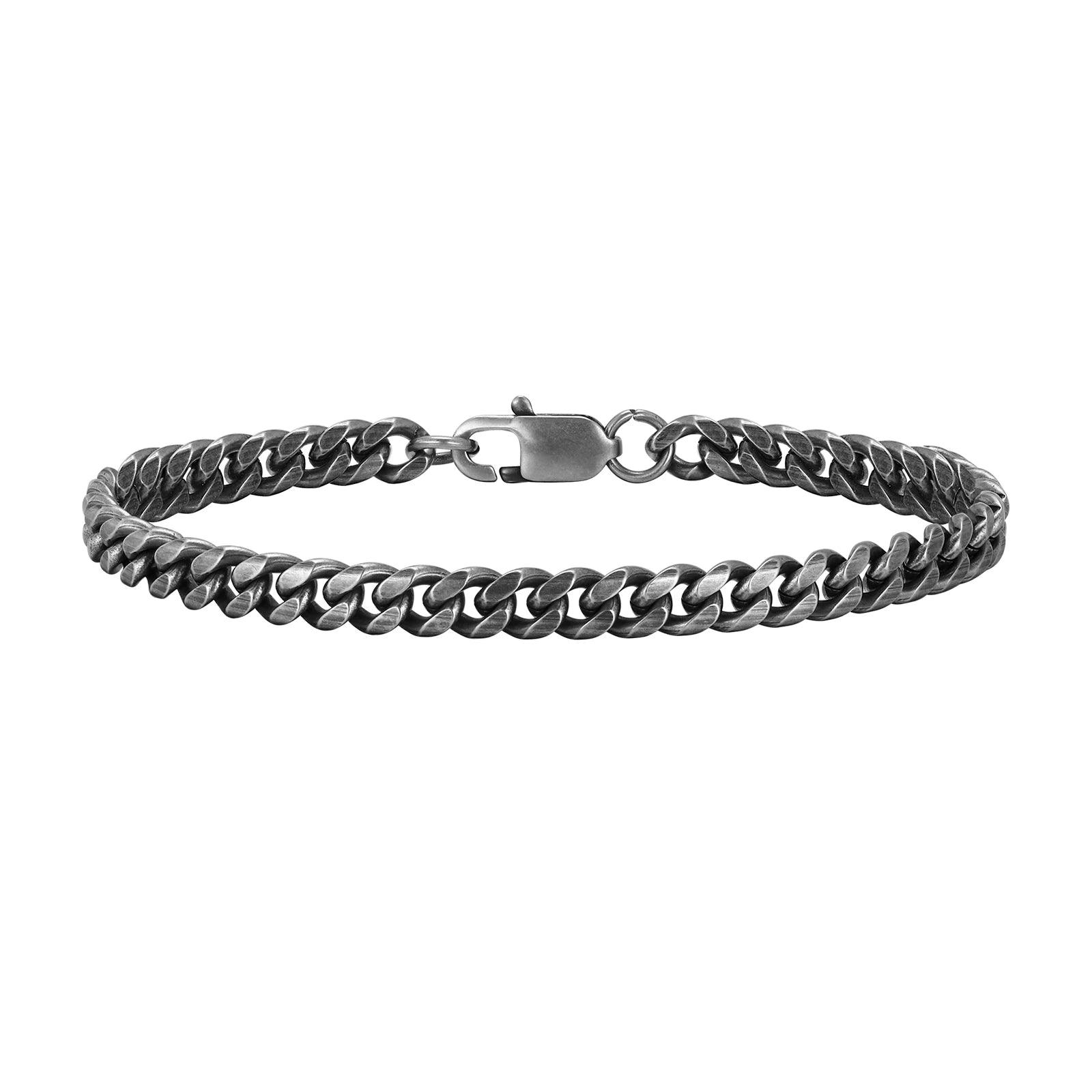 Pulseira Masculina de Aço Cubano Estilo Premium